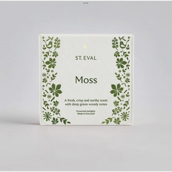 Moss scented folk tealights