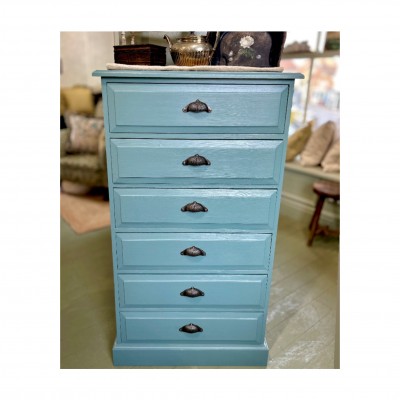 Hand Painted Tall Chest