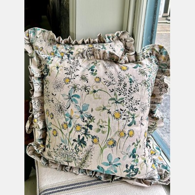 Floral Linen Cushion
