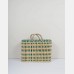 Woven Reed Baskets Green