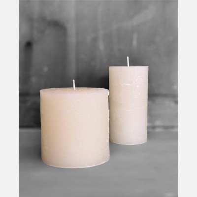 Ivory Pillar candles