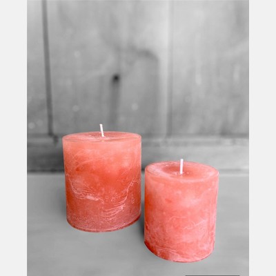 Pink Pillar candles