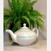 Vintage Cream & green teapot