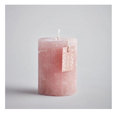 Rhubarb, summer folk scented Pillar Candle