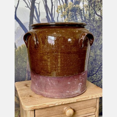 Large Antique Salt glazed Pot