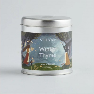 Winter thyme, Christmas scented Tin Candle