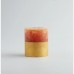 Orange & Cinnamon, Gold Half-Dipped Pillar Candle