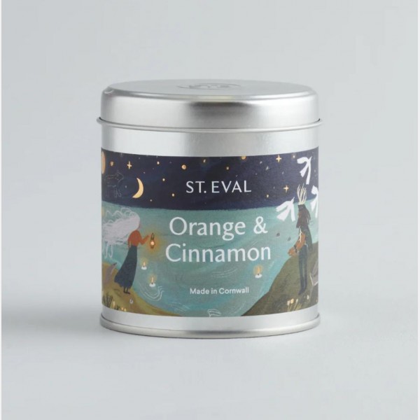 Orange & Cinnamon, Christmas scented Tin Candle