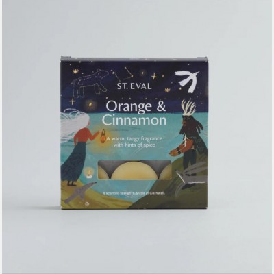 Orange & Cinnamon, Christmas scented Tealights