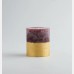 Figgy Pudding, Gold Half-Dipped Pillar Candle