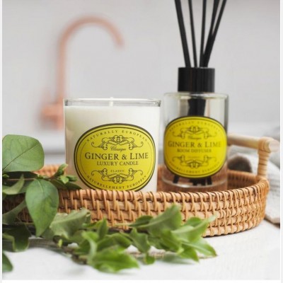 Naturally European Ginger & lime candle 200g
