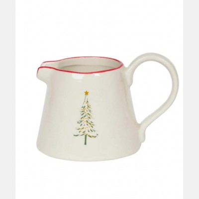 Christmas tree mini stoneware jug