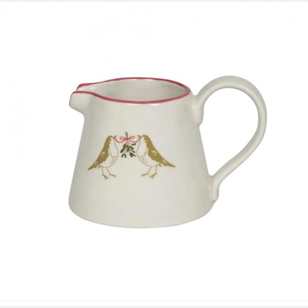 Robin mini stoneware jug