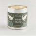Winter thyme scented Christmas tin candle