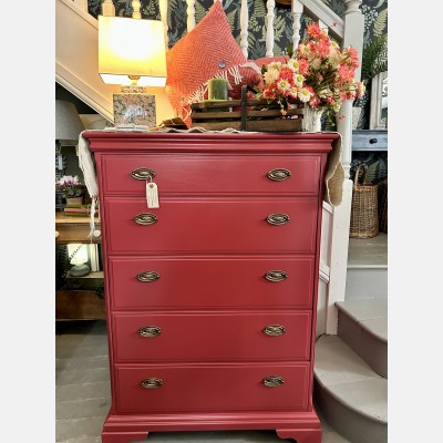 Rectory Red Chest of Drawers
