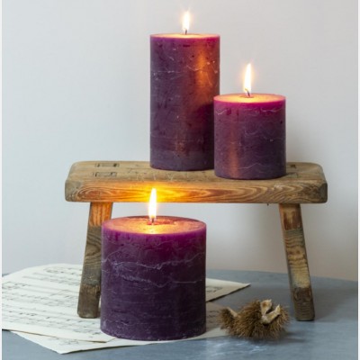 Amethyst Pillar candles