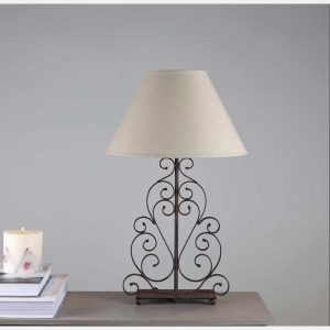 Iron Work Scroll lamp