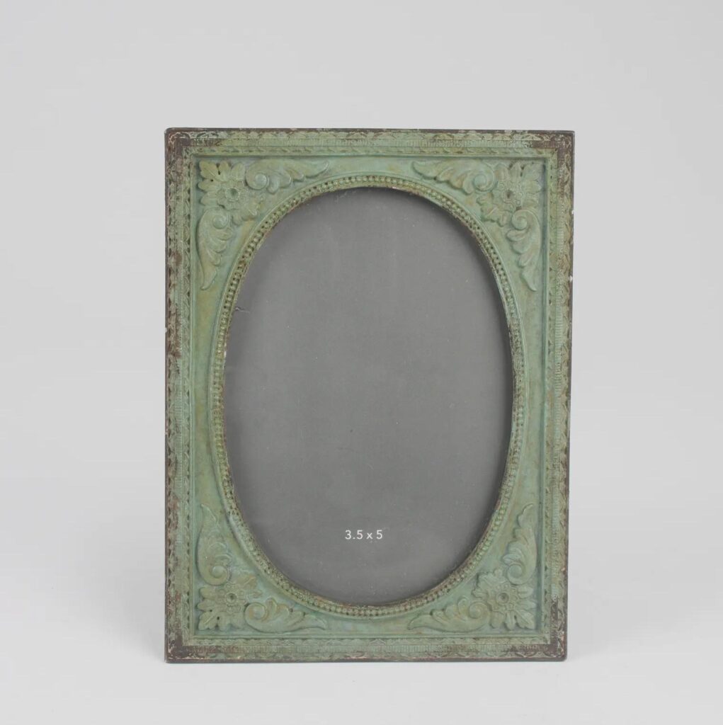 Antique Green Ornate Frame