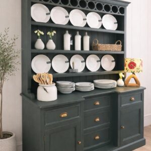 12547606-53c9-4cb6-aa08-6be89a431f0b Hand-painted Solid Wood Dresser in Deep Green